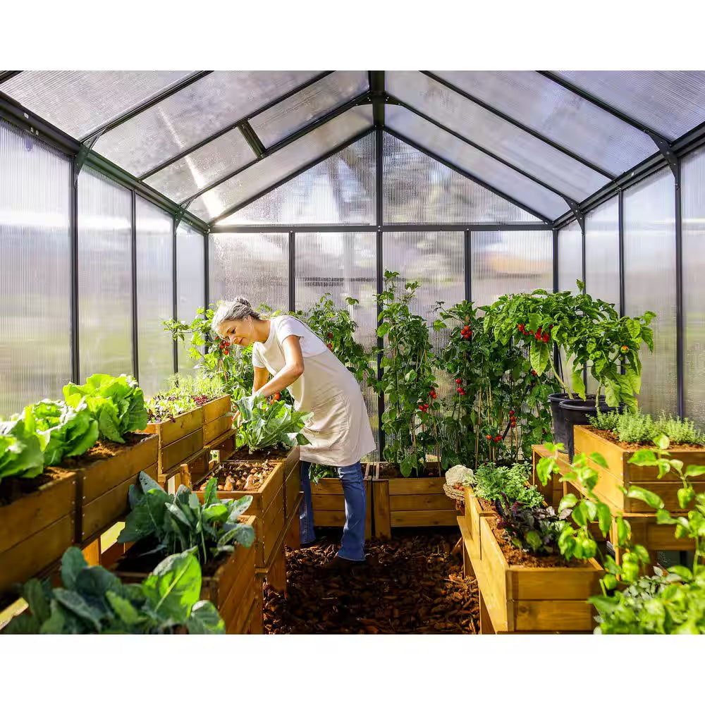 Glory 8 Ft. X 8 Ft. Gray/Diffused DIY Greenhouse Kit