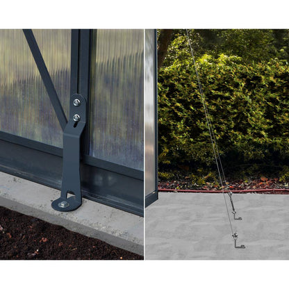 Glory 8 Ft. X 8 Ft. Gray/Diffused DIY Greenhouse Kit