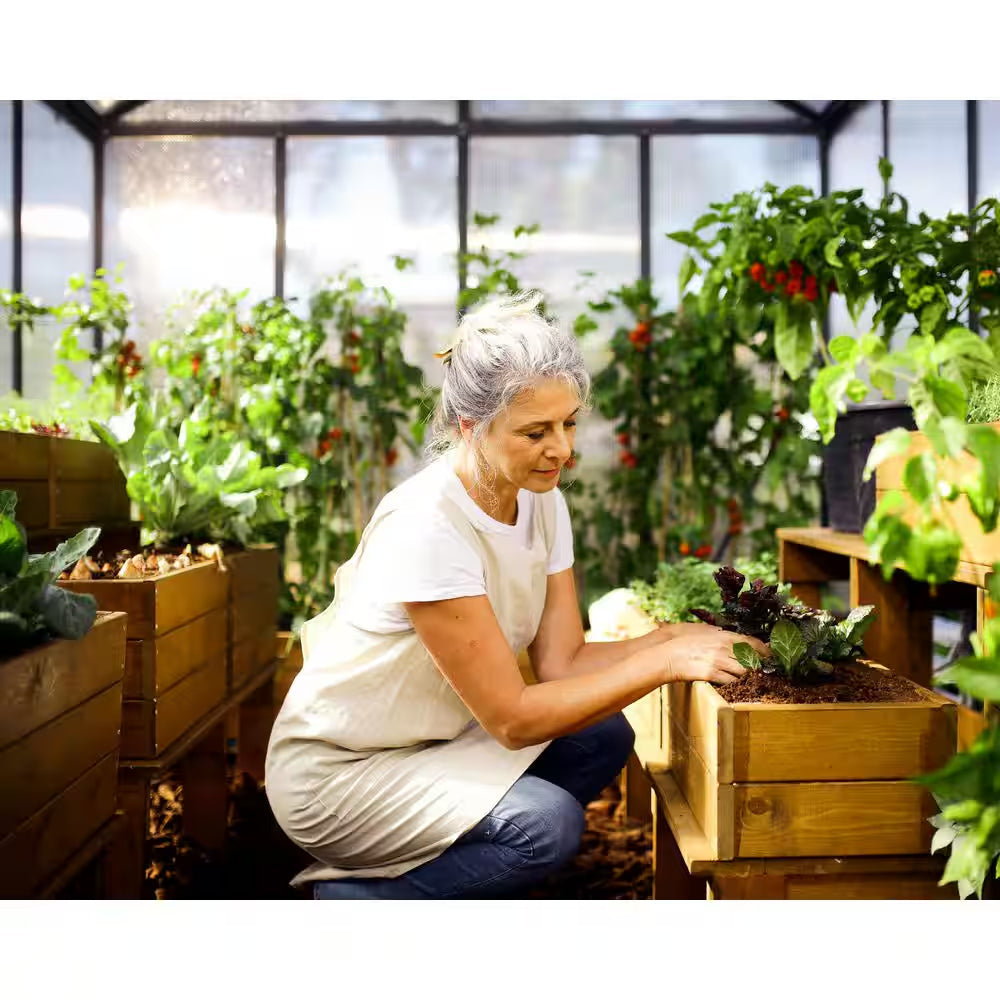 Glory 8 Ft. X 8 Ft. Gray/Diffused DIY Greenhouse Kit