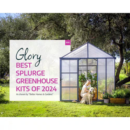 Glory 8 Ft. X 8 Ft. Gray/Diffused DIY Greenhouse Kit