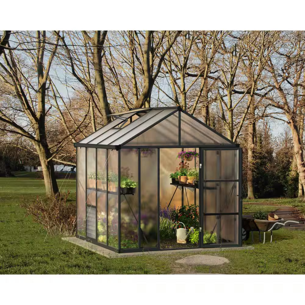 Glory 8 Ft. X 8 Ft. Gray/Diffused DIY Greenhouse Kit